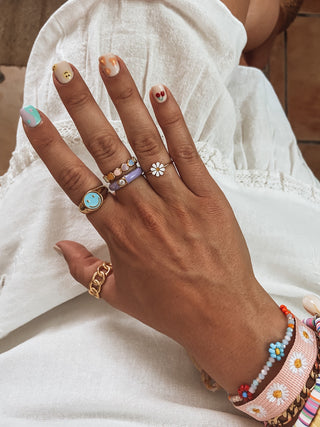 Anillo tonis Lila diamante
