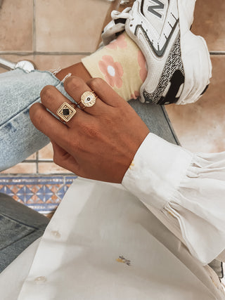 Anillo Sello cuadrado
