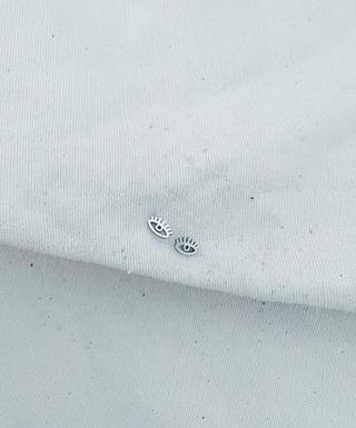Mini pestañas plata