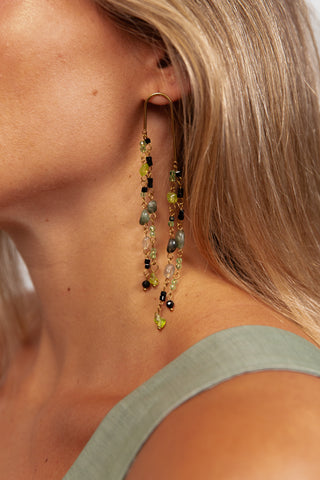 Pendientes Pilar verde