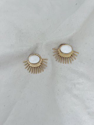Pendientes Sunset blancos