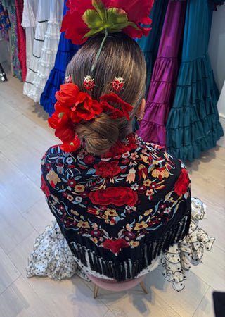 Peinecillo Mariquita roja
