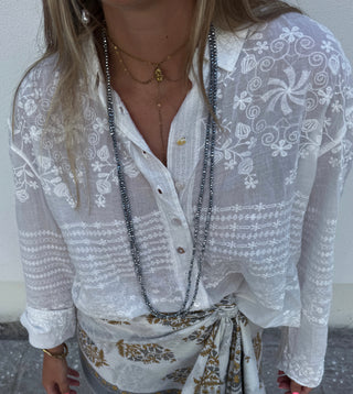 Collar piedras plata