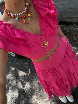 Conjunto estrella rosa