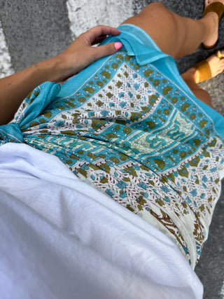 Pareo saona blanco y azul