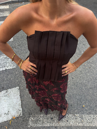 Top Pauline marrón