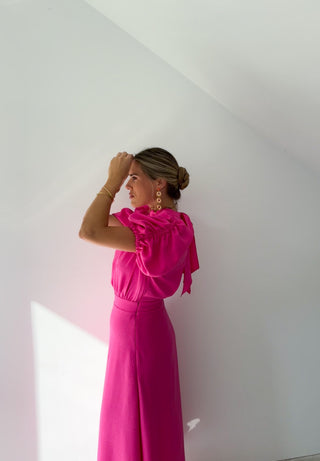 Vestido fresa