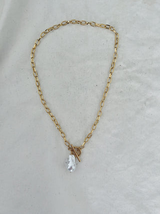 Cadenita perla cristal