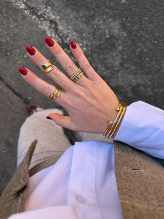Anillo espiral brillos