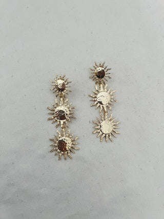 Pendientes soles triple