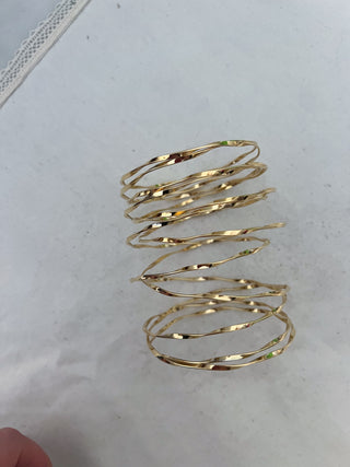 Brazalete serpentina dorado