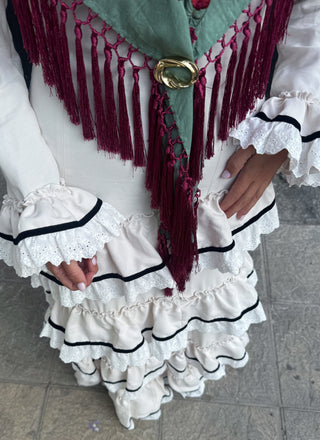 Traje de flamenca Monte beige