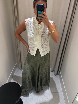 Falda bella verde