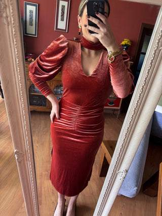Vestido Caye teja