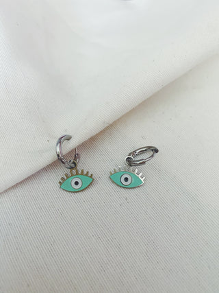 Arito ojo Chiara verde plata