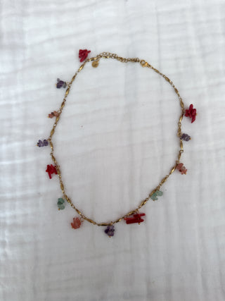 Collar piedras colores