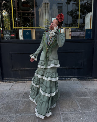Traje de flamenca Monte verde