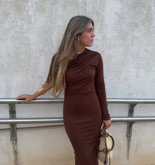 Vestido Mulhacén marrón