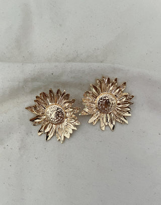 Pendientes girasol maxi