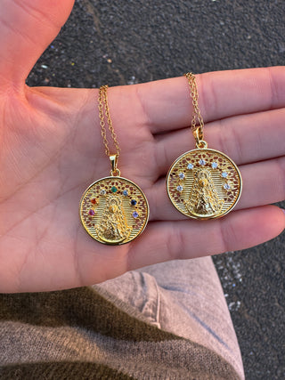 Cadena Virgen del Rocío brillos