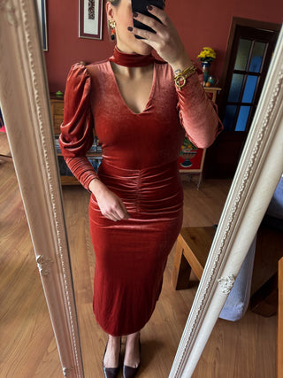 Vestido Caye teja