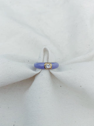 Anillo tonis Lila diamante
