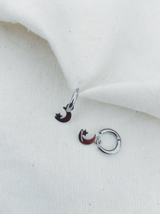 Pendiente lunar plata