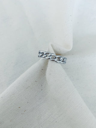 Anillo Eslabones plata fino