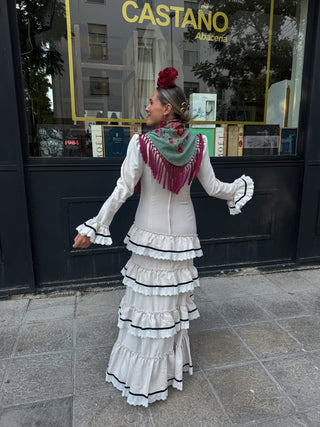 Traje de flamenca Monte beige