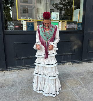 Traje de flamenca Monte beige