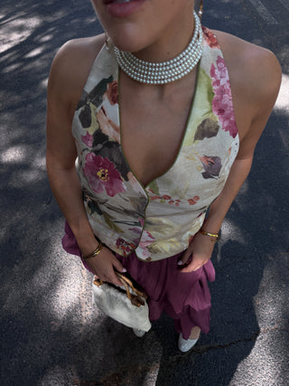 Choker perlas