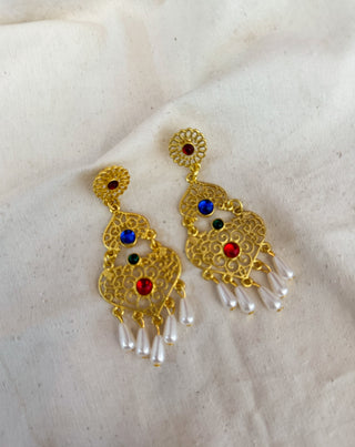 Pendientes árabe piedras