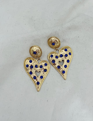 Pendientes alicia azul