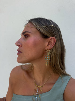 Pendientes Topaze azul
