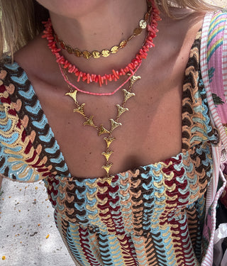 Collar corales coral