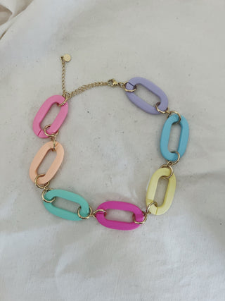 Choker eslabones colores