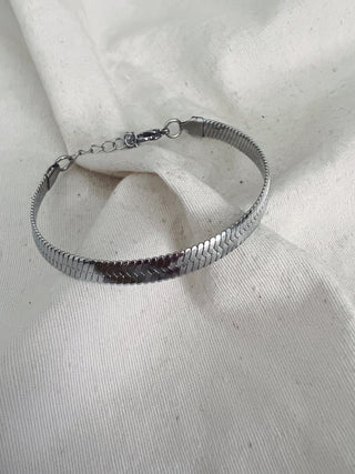 Pulsera Otawwa plata ancha
