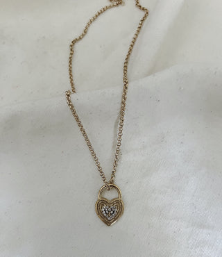 Cadena candado corazón