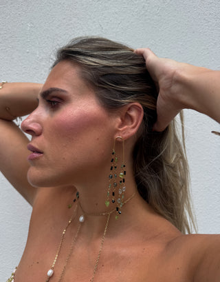 Pendientes Pilar verde
