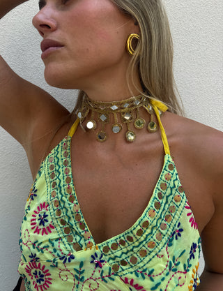 Choker cristales azteca