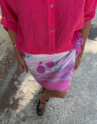 Pareo saona rosa y turquesa