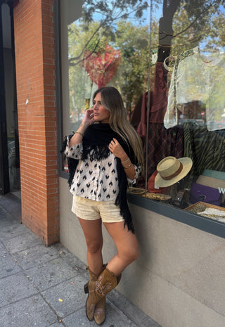 Poncho en pico