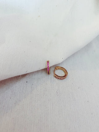 Arito detalles rosa diamantes
