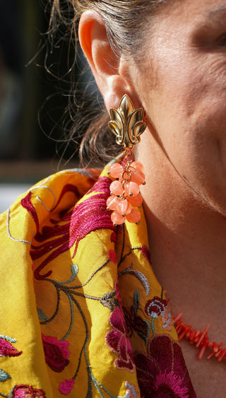 Pendientes racimo hoja