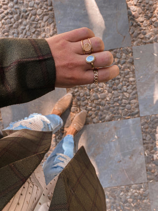 Anillo Sello doble