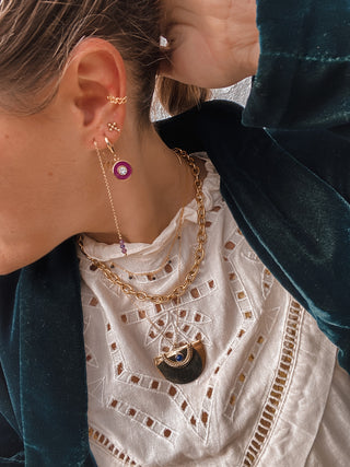 Pendientes Strong morado