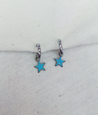 Arito estrella azul plata