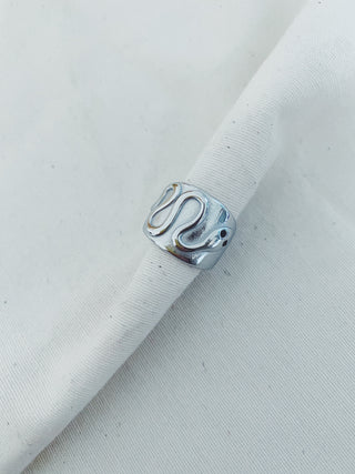 Anillo Snake full plata