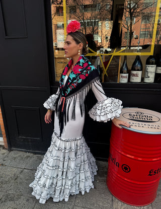 Traje flamenca sur liso