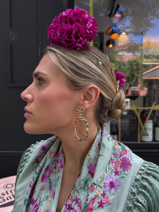 Pendientes flamenca Oval